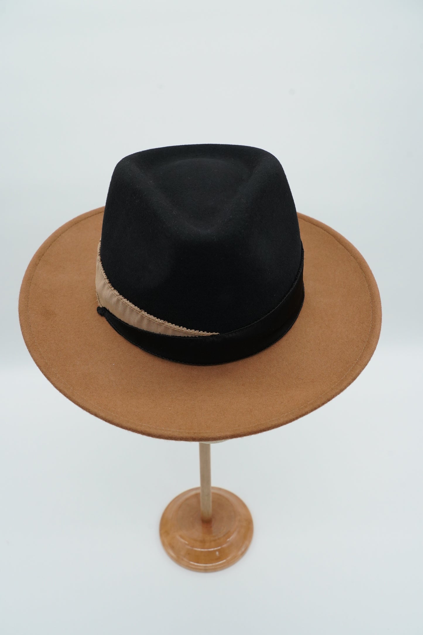 Cappello Texas bicolore Alce/Nero in feltro