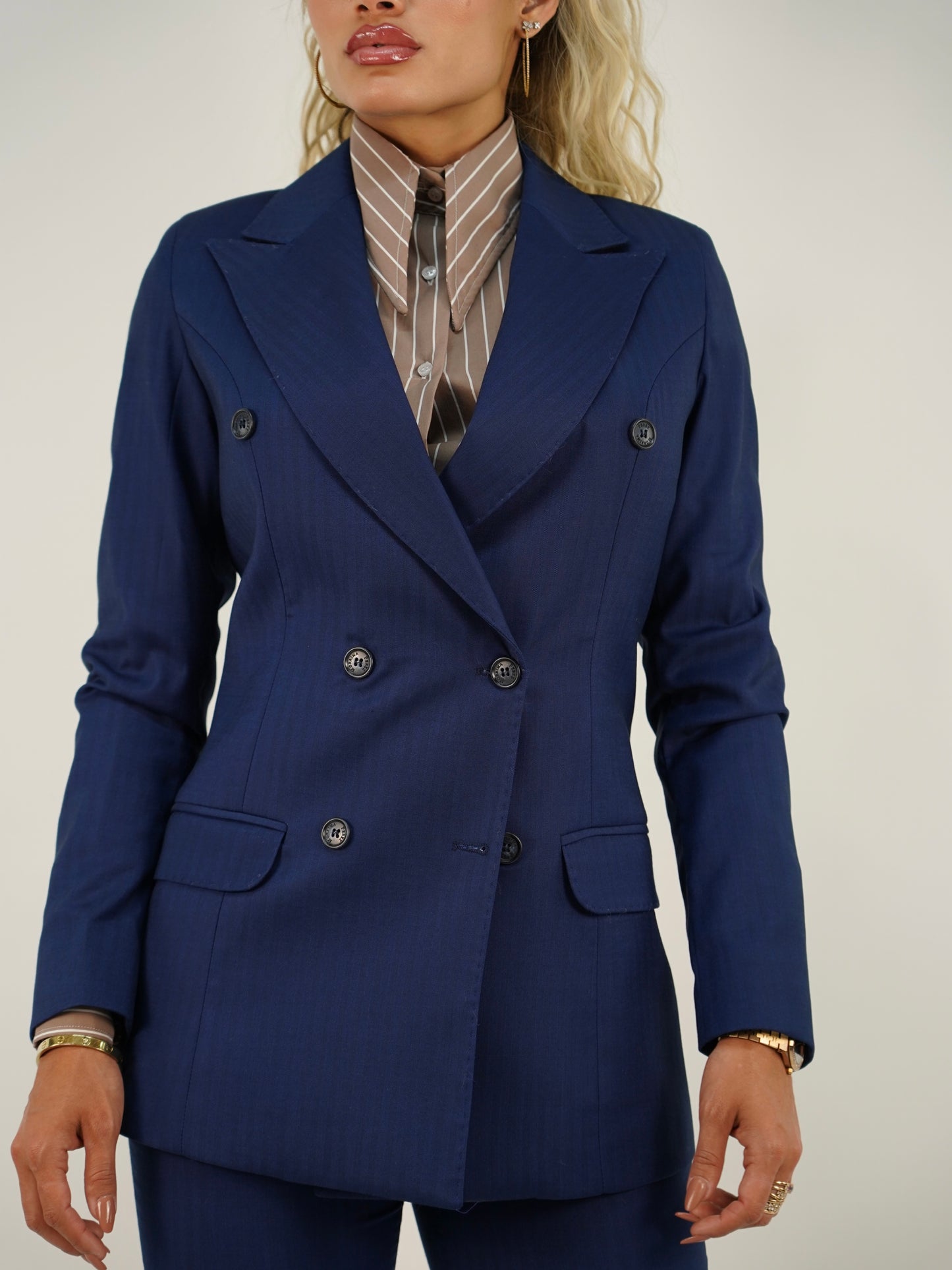 Giacca doppiopetto zaffiro