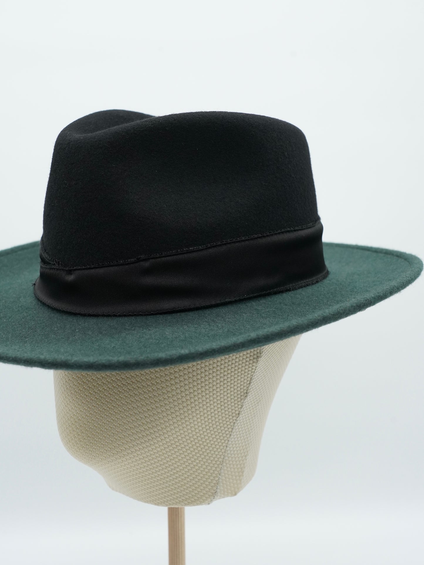 Cappello Texas Verde/Nero in feltro
