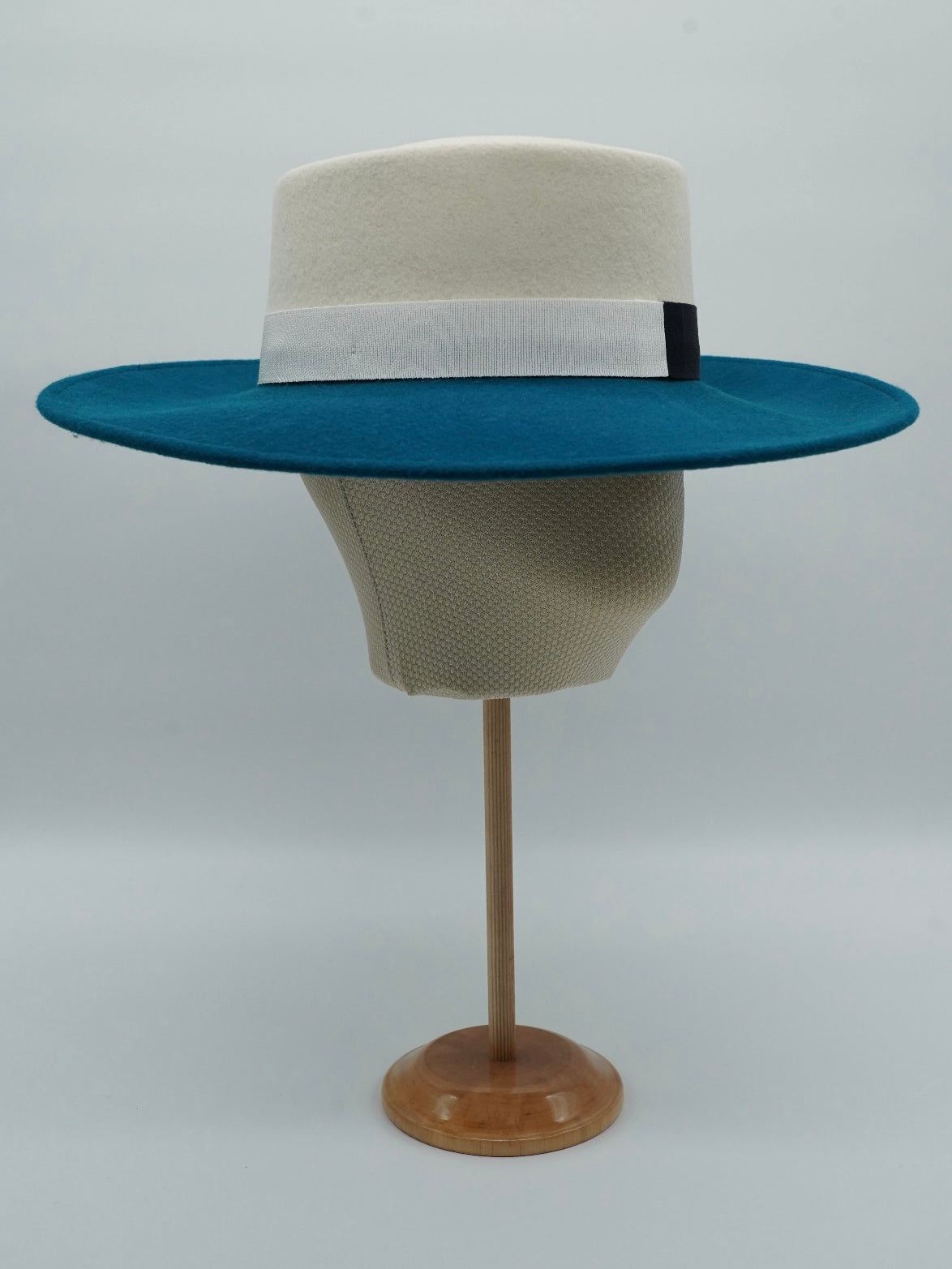 Cappello a cilindro Navi/Panna in feltro