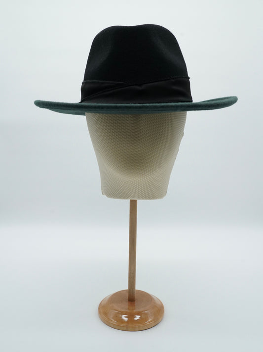 Cappello Texas Verde/Nero in feltro