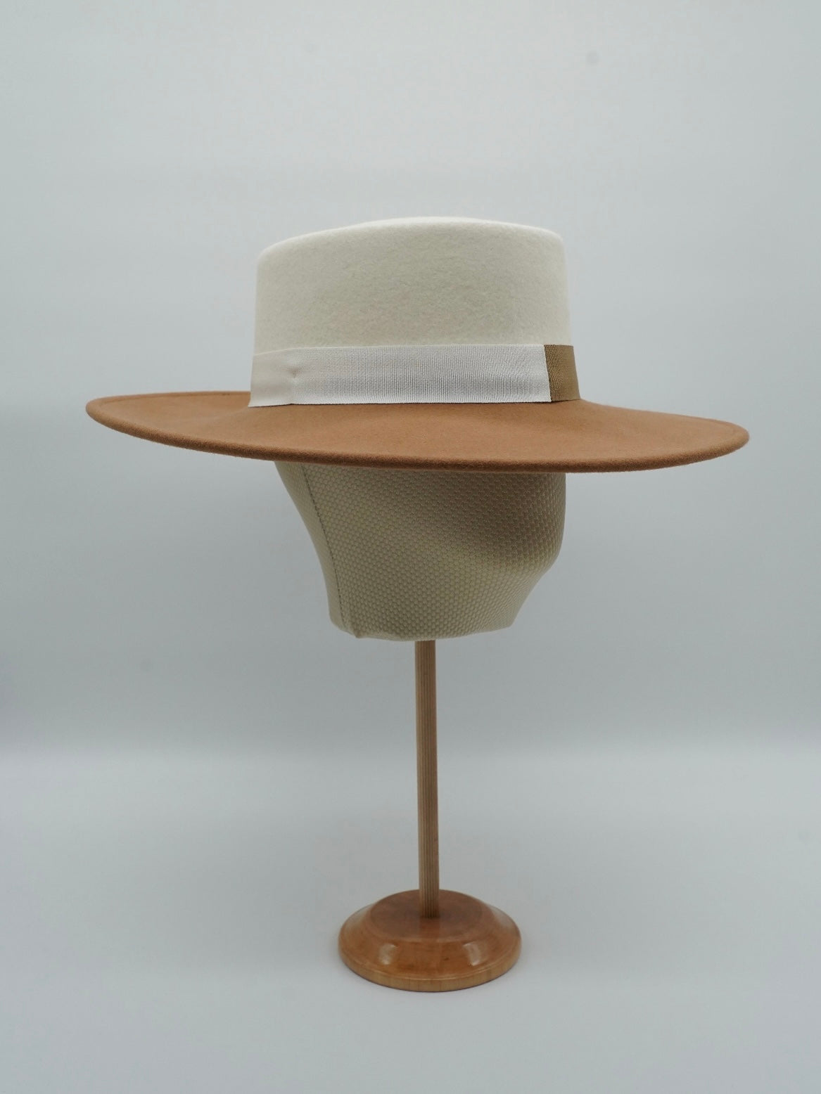 Cappello a cilindro Alce/Panna in feltro