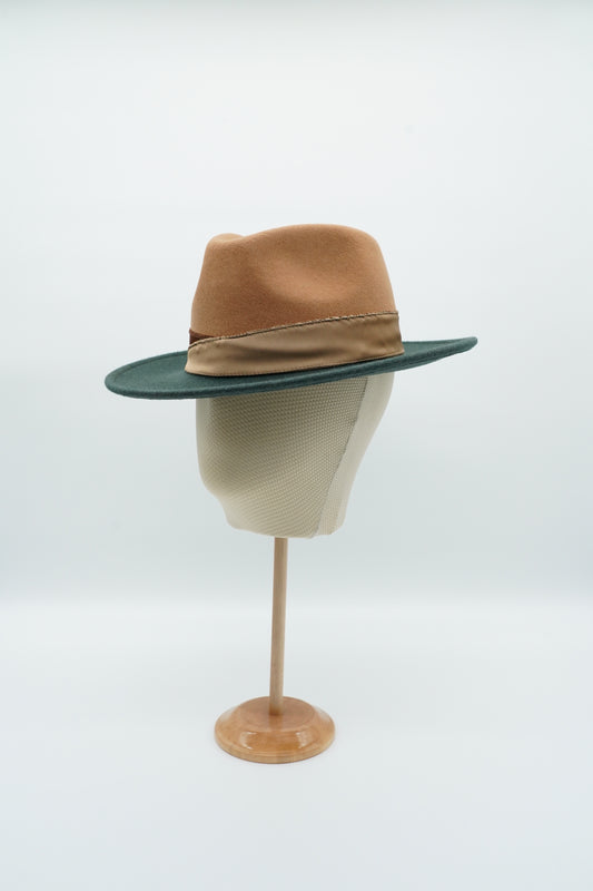 Cappello Texas Verde/Alce in feltro