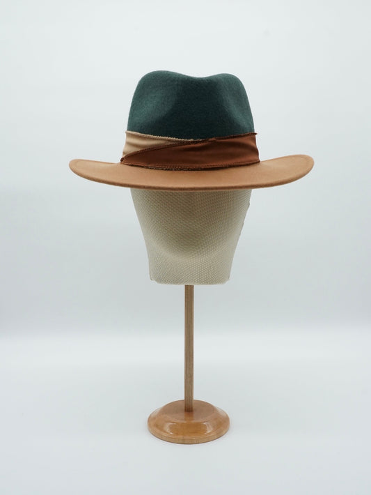 Cappello Texas Alce/Verde in feltro