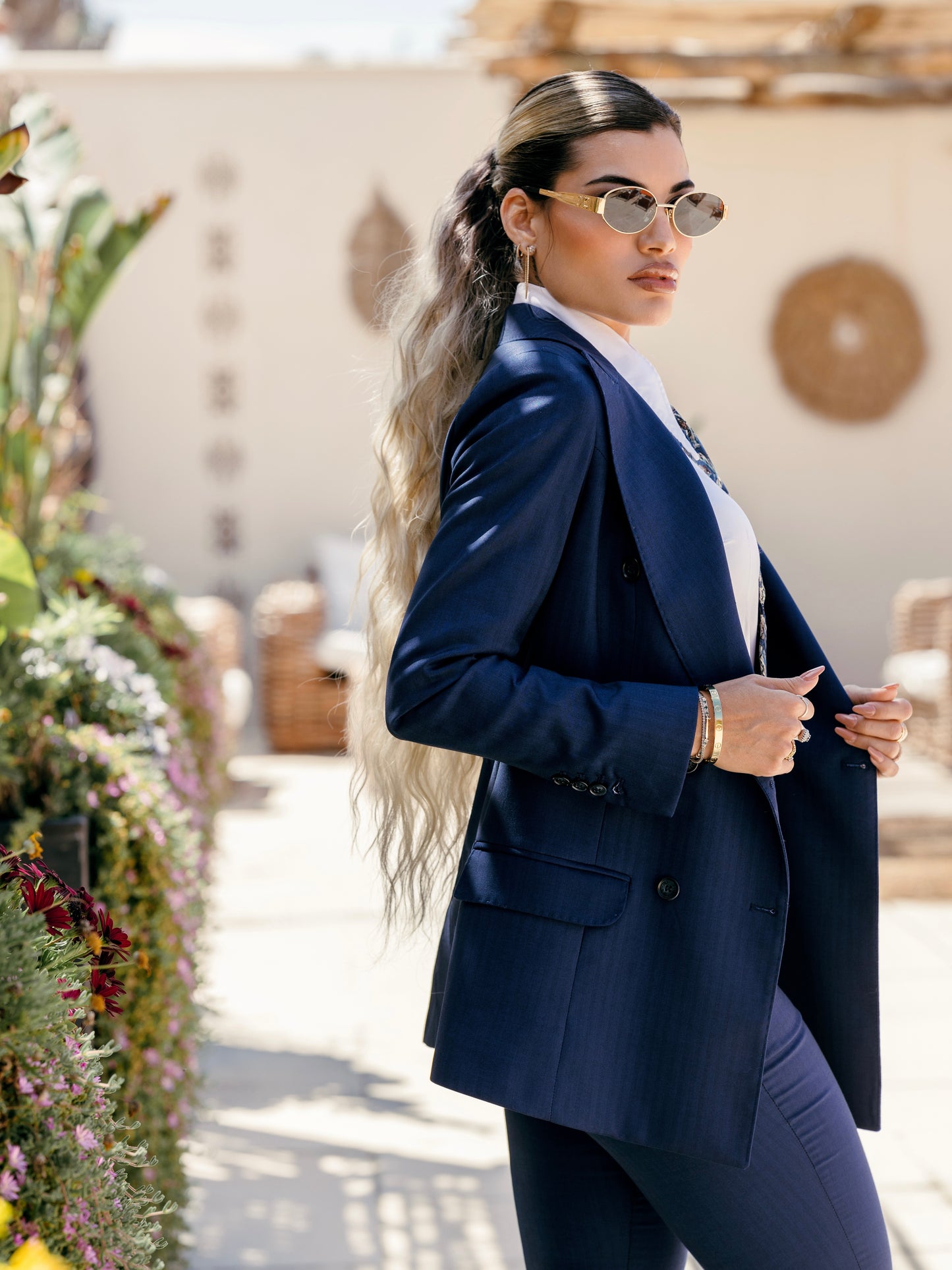 Giacca doppiopetto zaffiro