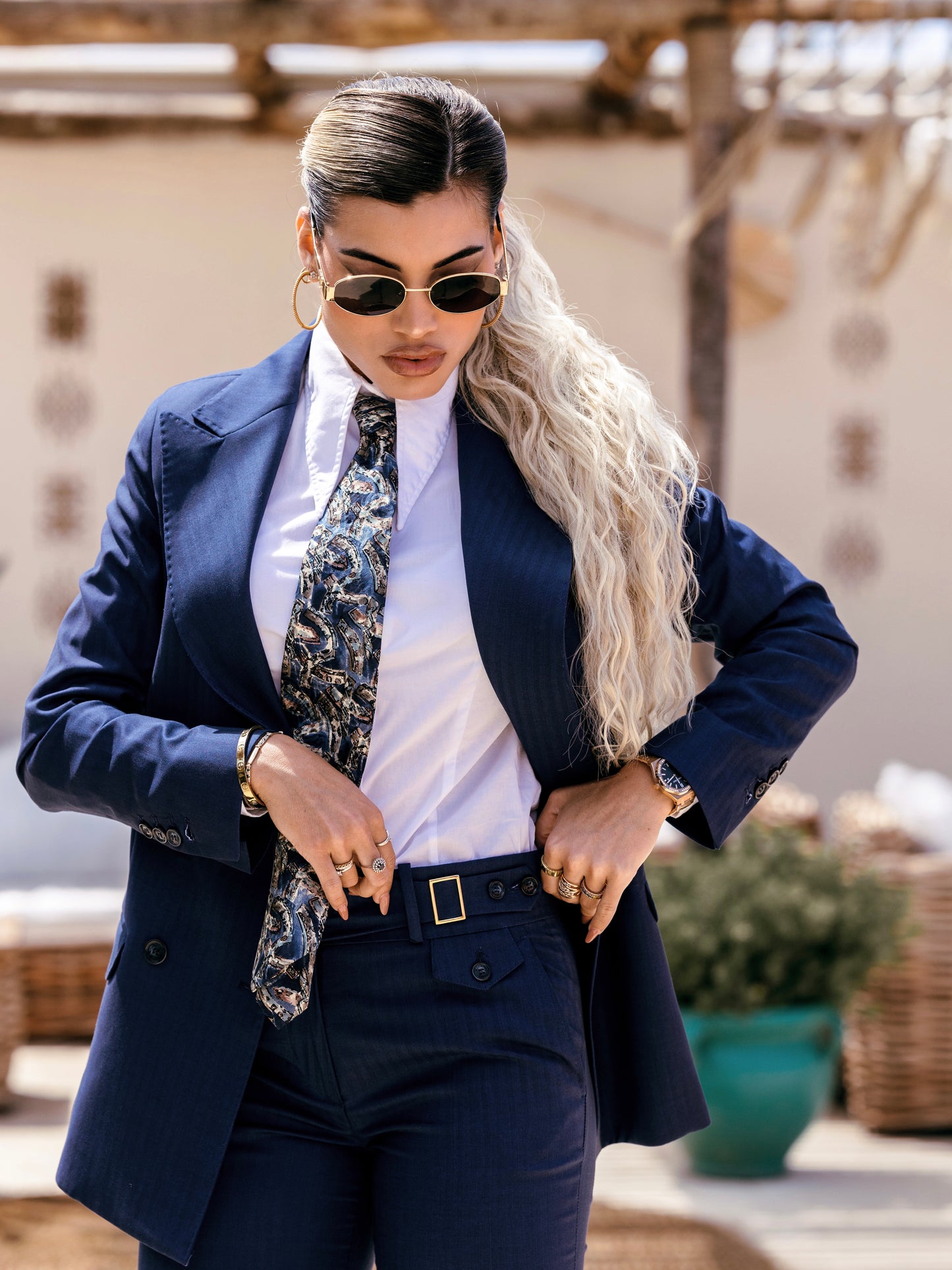 Giacca doppiopetto zaffiro