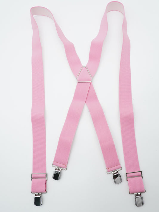 Bretelle rosa con clip