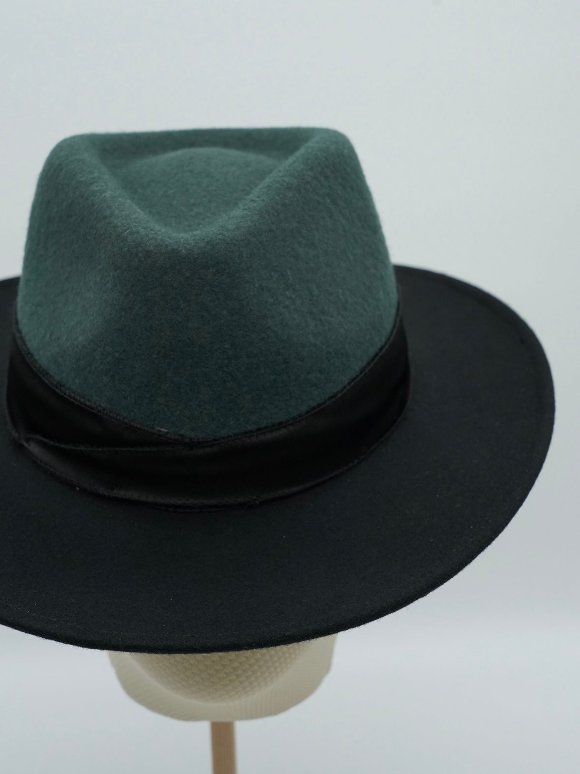 Cappello Texas Verde/Nero in feltro
