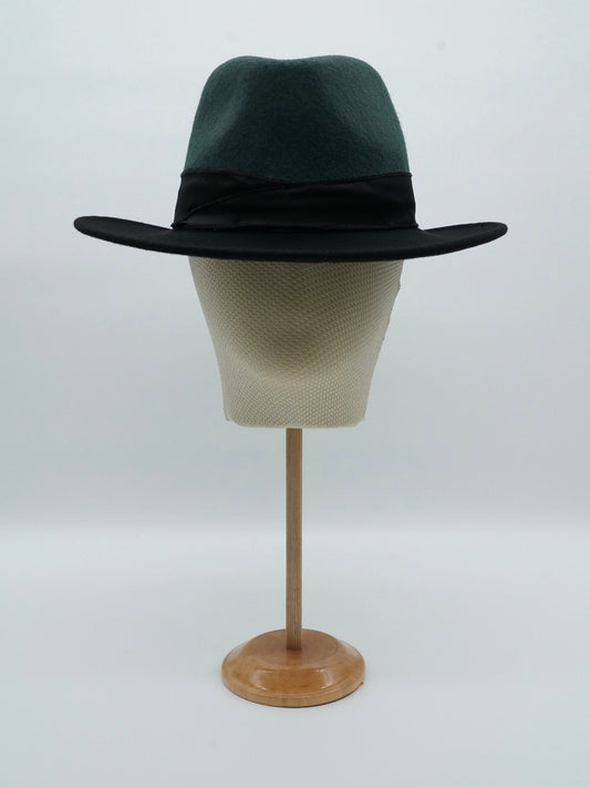 Cappello Texas Verde/Nero in feltro