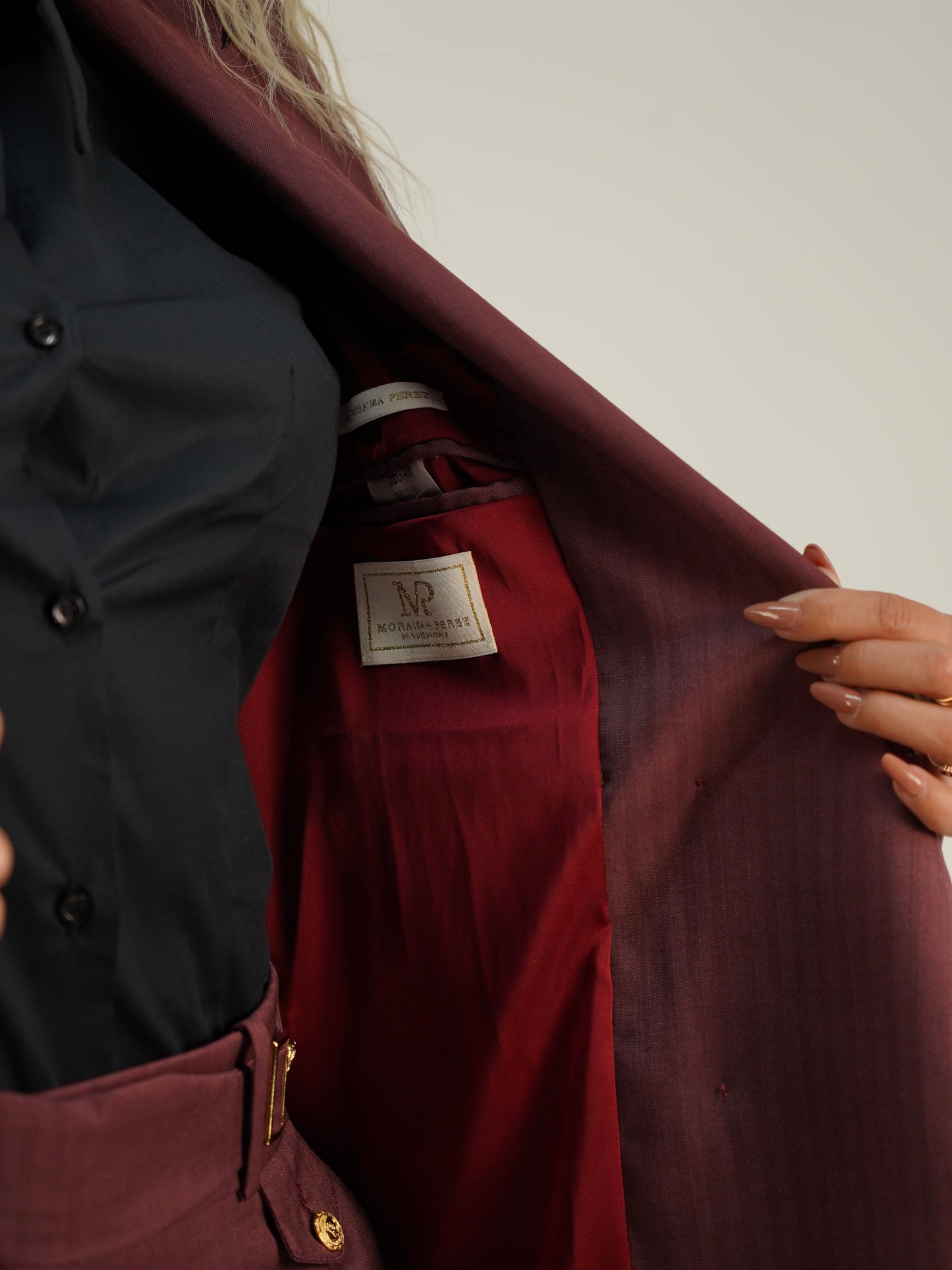 Giacca doppiopetto rubino