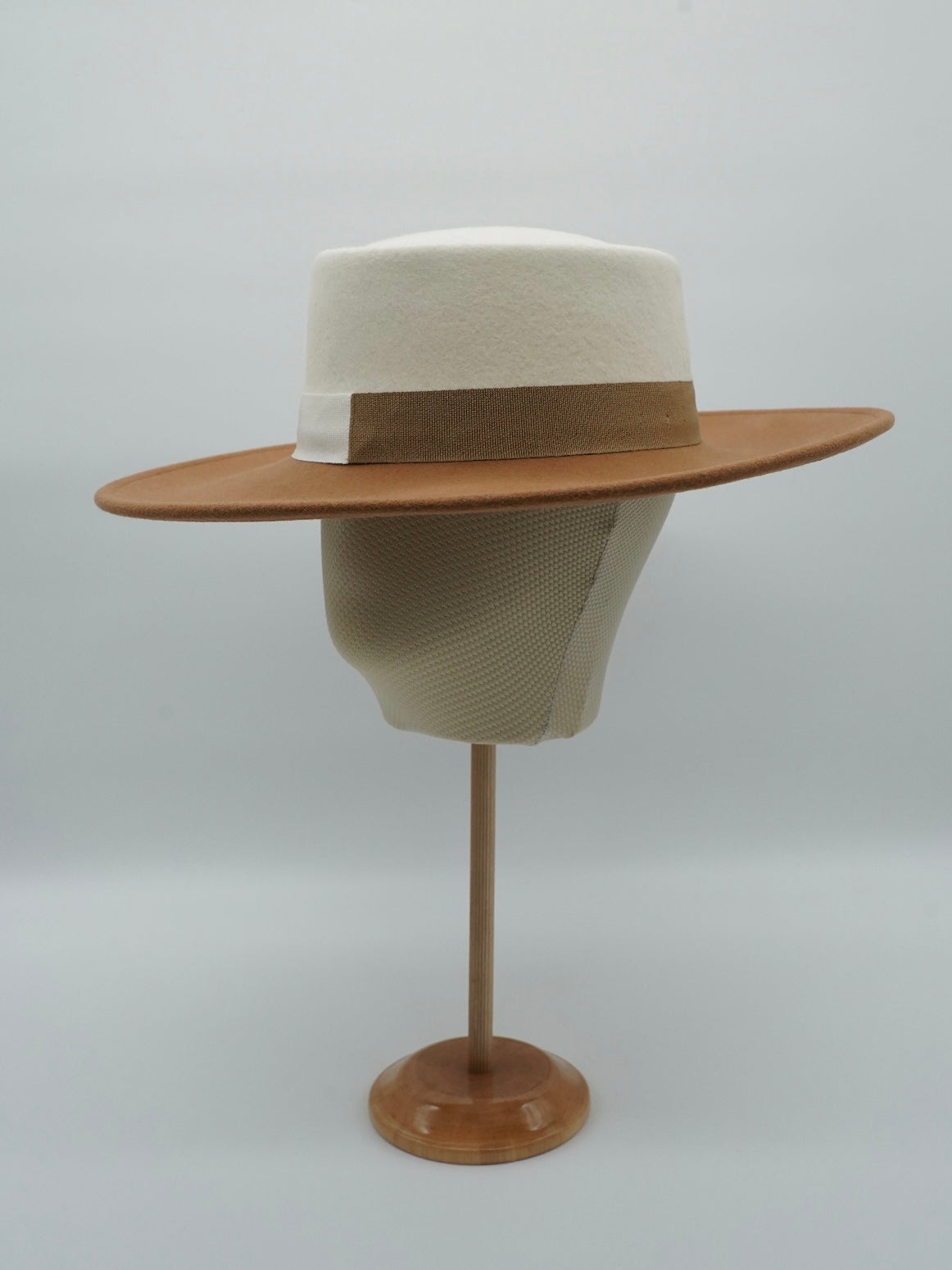 Cappello a cilindro Alce/Panna in feltro