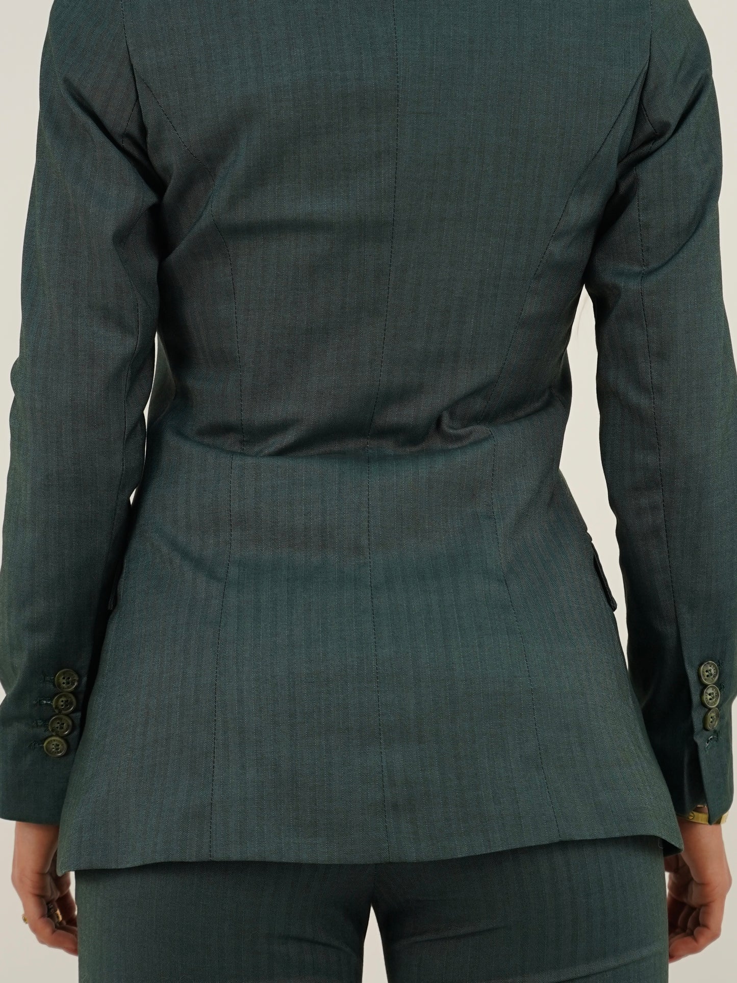 Giacca doppiopetto smeraldo