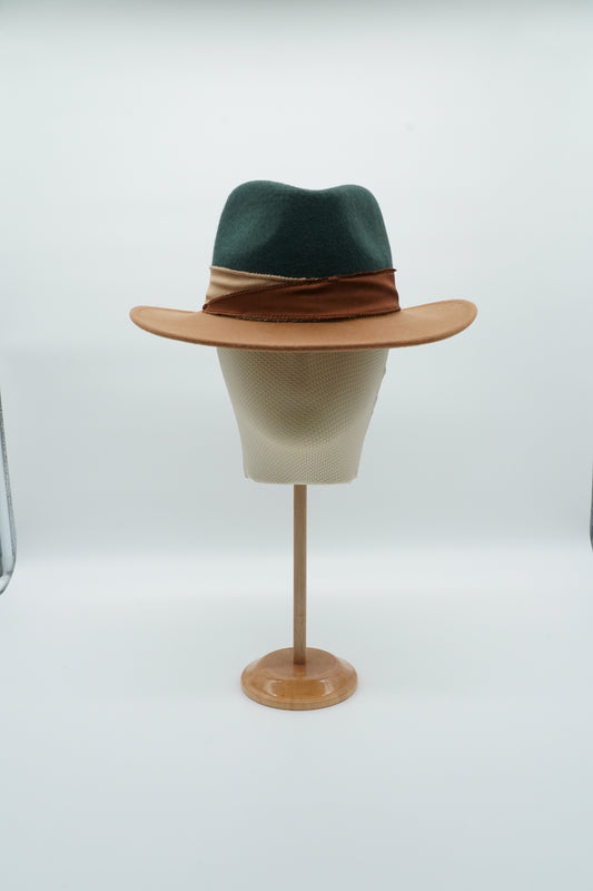 Cappello Texas Alce/Verde in feltro