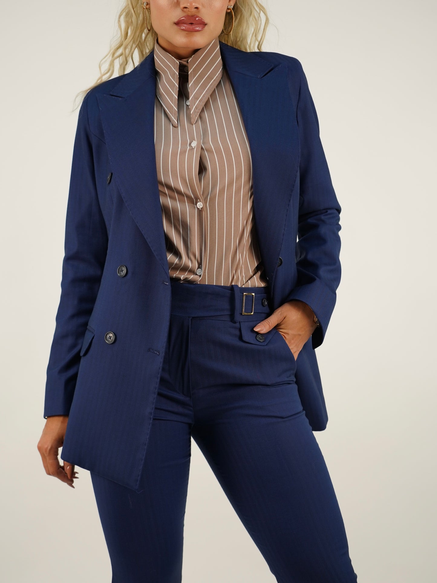 Giacca doppiopetto zaffiro