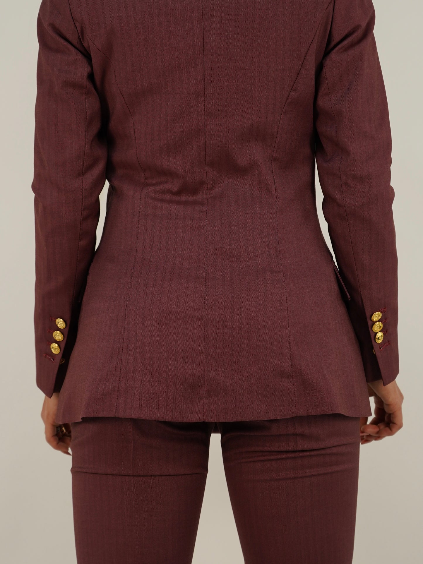 Giacca doppiopetto rubino
