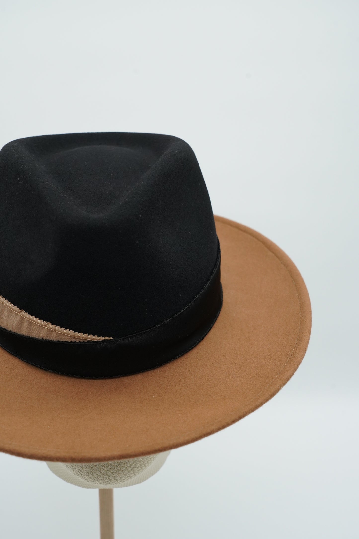 Cappello Texas bicolore Alce/Nero in feltro